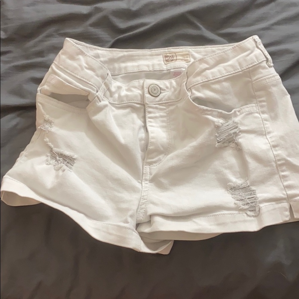 White Shorts